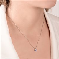 Halskette Mirco Visconti Dame in Weißgold Zaffiro 0.23 Ct DL5/A3Z - DL5/A3Z